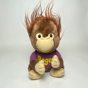 1981 Shirt Tales Bogey Monkey Plush Stuffed Animal Toy Hasbro Preschool Vintage